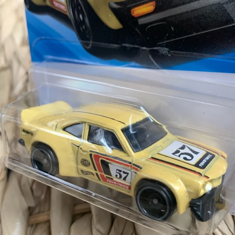 Mazda RX-3 Hot Wheels Peak Pursuit Yellow Japanese Race Car Hotwheels JDM Racing